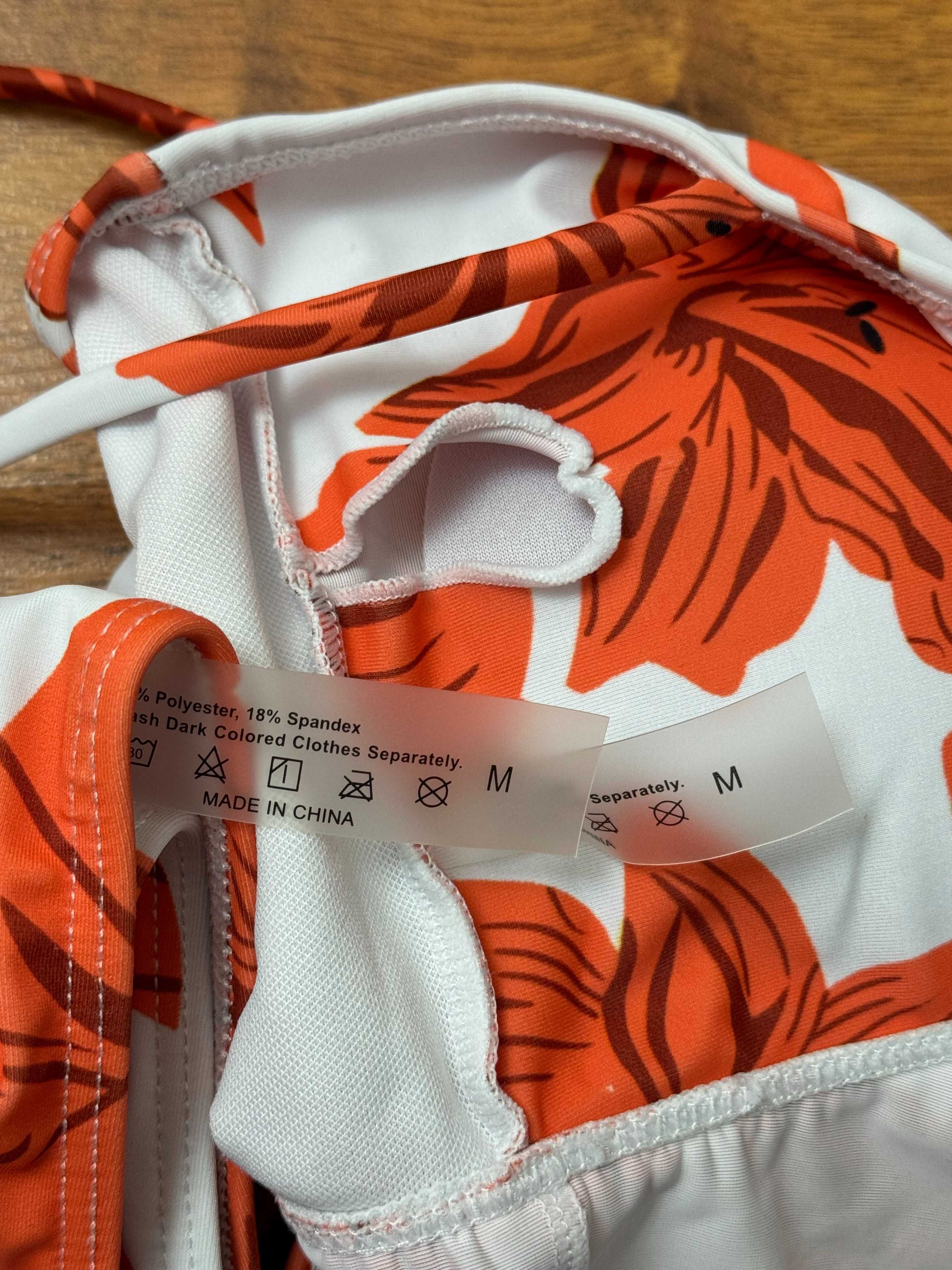 Strój kąpielowy dwuczęściowy bikini strój wysoki stan high Shein M 38