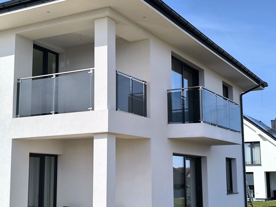 Balkony balustrady stali nierdzewnej