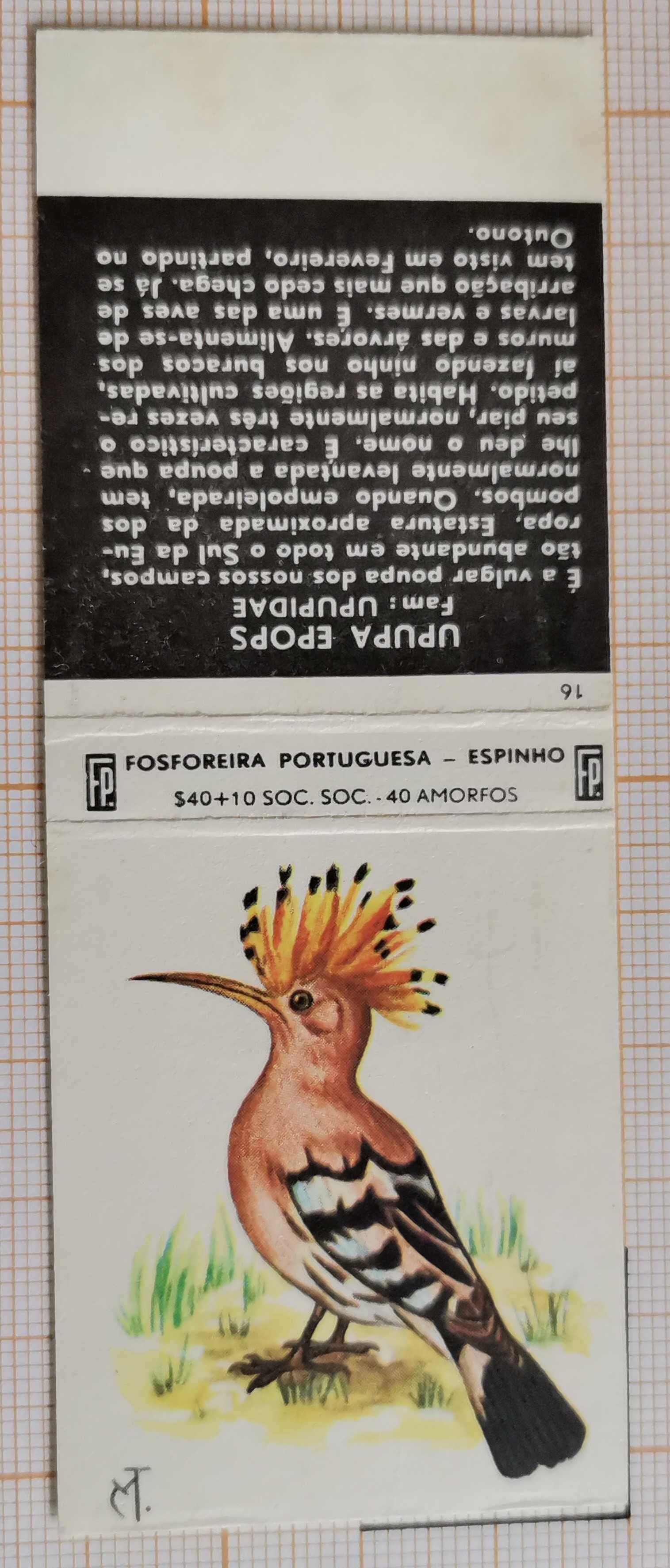 Fósforos Coleção Incompleta - Aves - Fosforeira Portuguesa