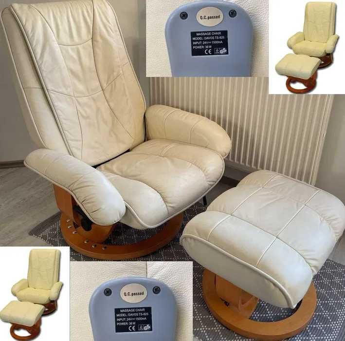 Fotel masujący do masażu skóra