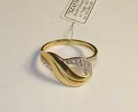 Złoty pierścionek próby 585 14karat-Firma Szafir-Wzór PZ36 NOWY