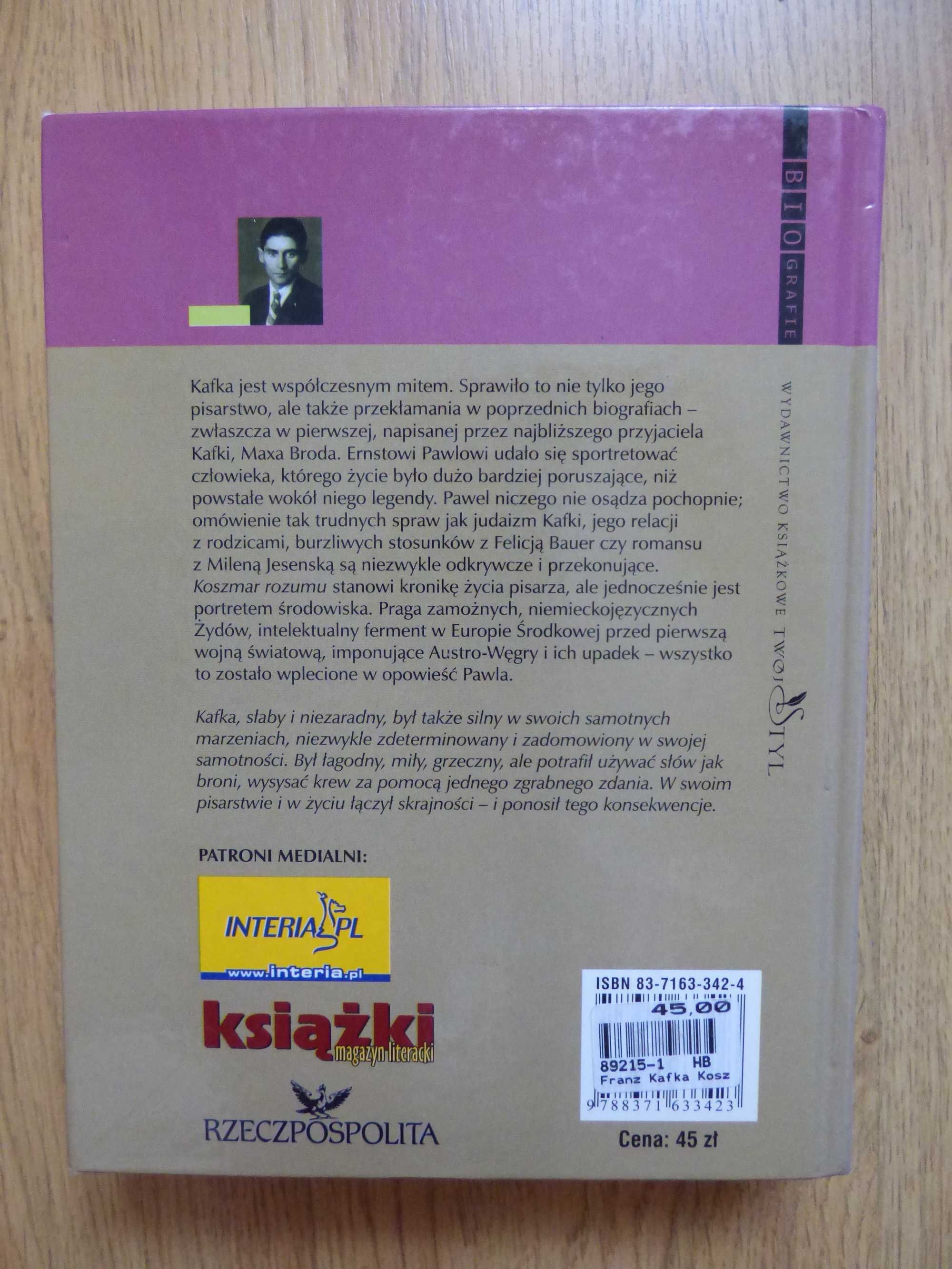 Franz Kafka: Koszmar rozumu - Ernst Pawel - Nowa