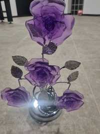 Lampka stojąca - kwiatki