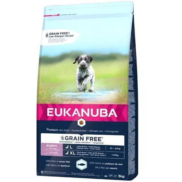 Eukanuba GRAIN FREE Puppy & Adult 12+6kg - PORTES GRÁTIS