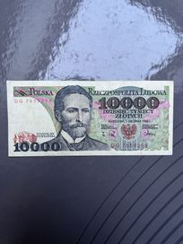 Banknot 10000 złotych prl
