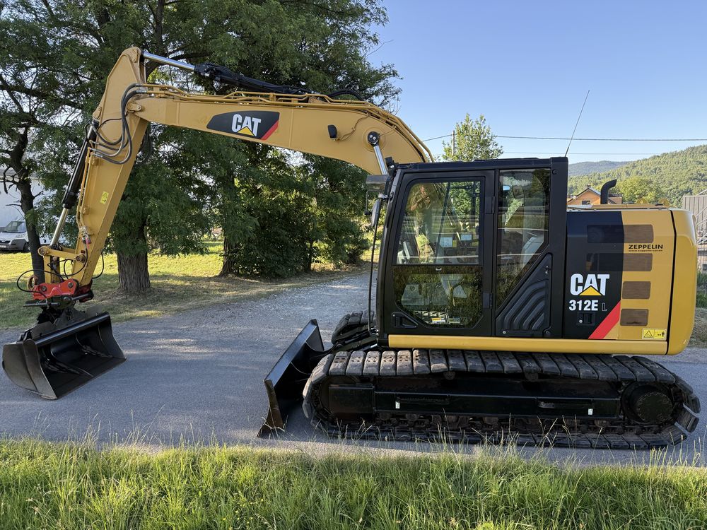 Minikoparka Caterpillar CAT 312 EL z Niemiec 15ton długie ramie