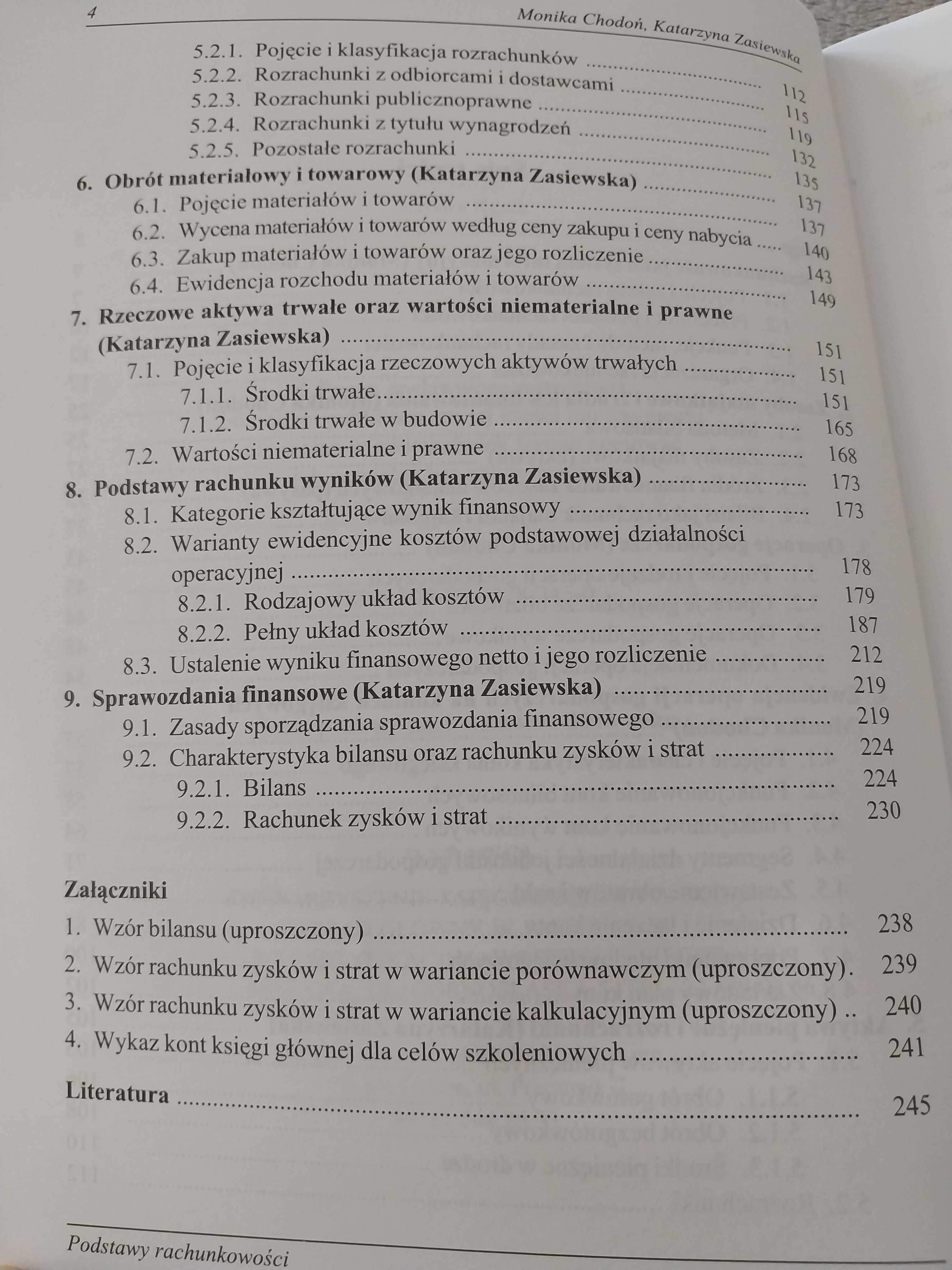 Podstawy rachunkowości Chodoń Zasiewska