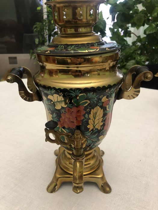 Розписний самовар, електрочайник