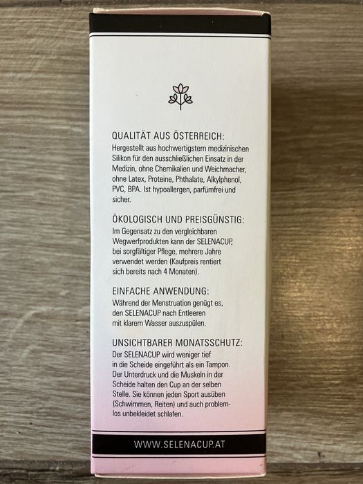 Менструальна чаша гіпоалергенна Selenacup