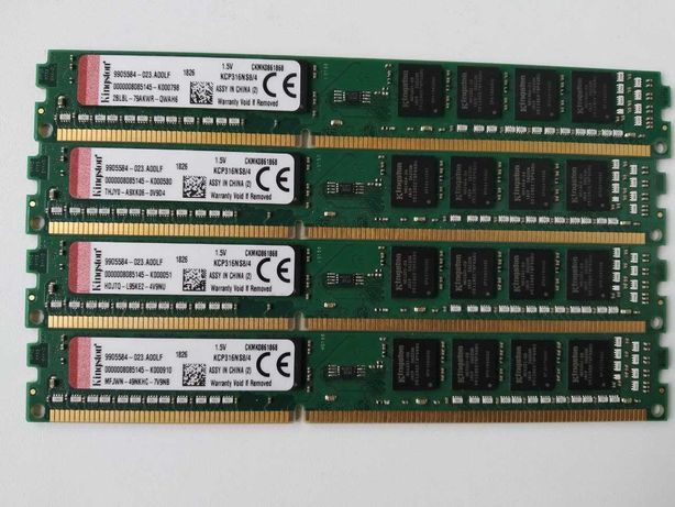 KIT 16 Gb Kingston DDR3-1600 4096MB PC3-12800 KCP316NS8/4 x4 шт.
