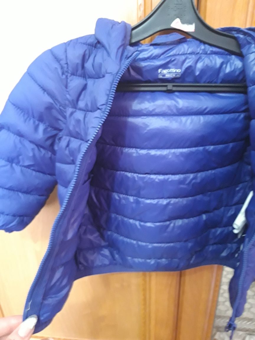 Курточка на хлопчика з капуром 1-1,5 рочки(72см)