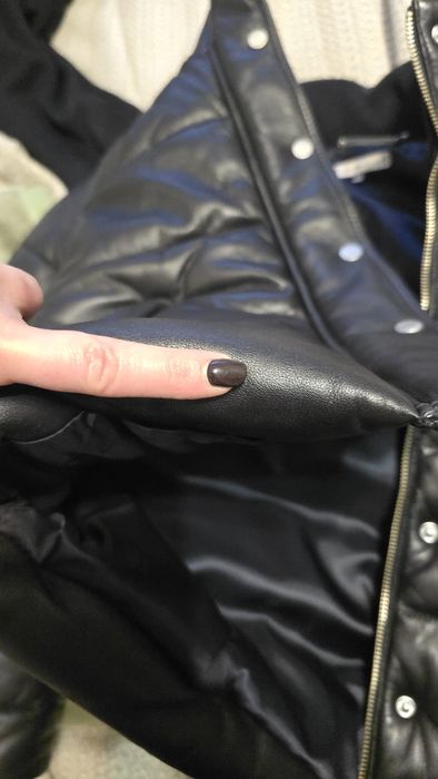 Шкіряна зимова куртка пуховик Tommy Hilfiger