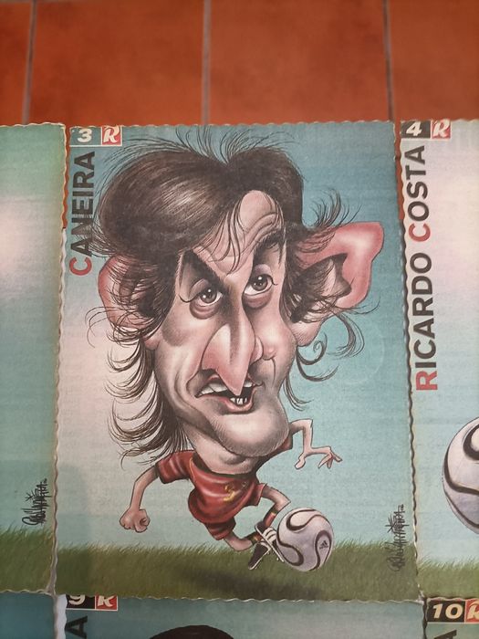 Coleção de 23 postais do jornal Record de 2006