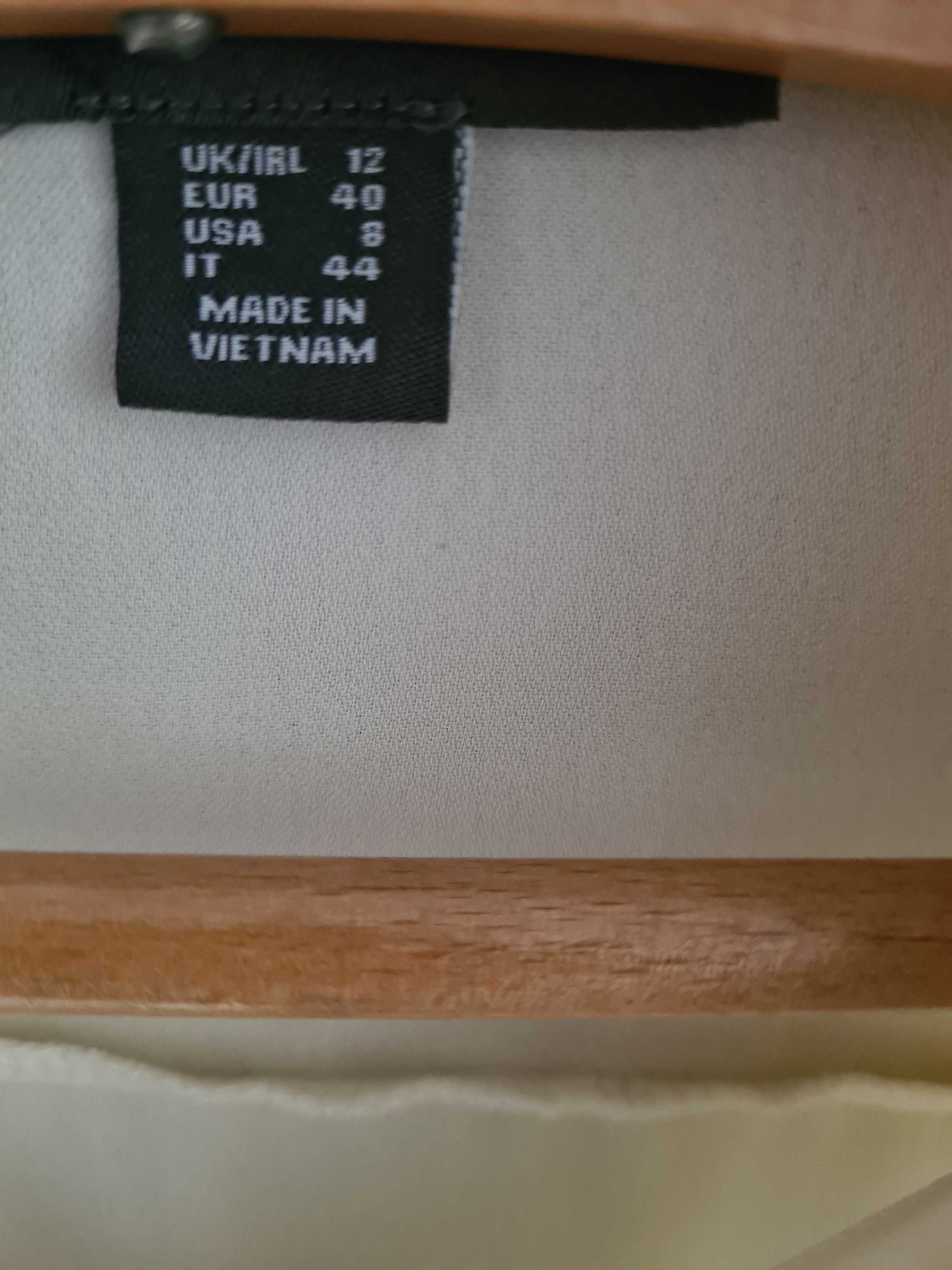 Koszula 40 L 12 damska ecru z długim rękawem
