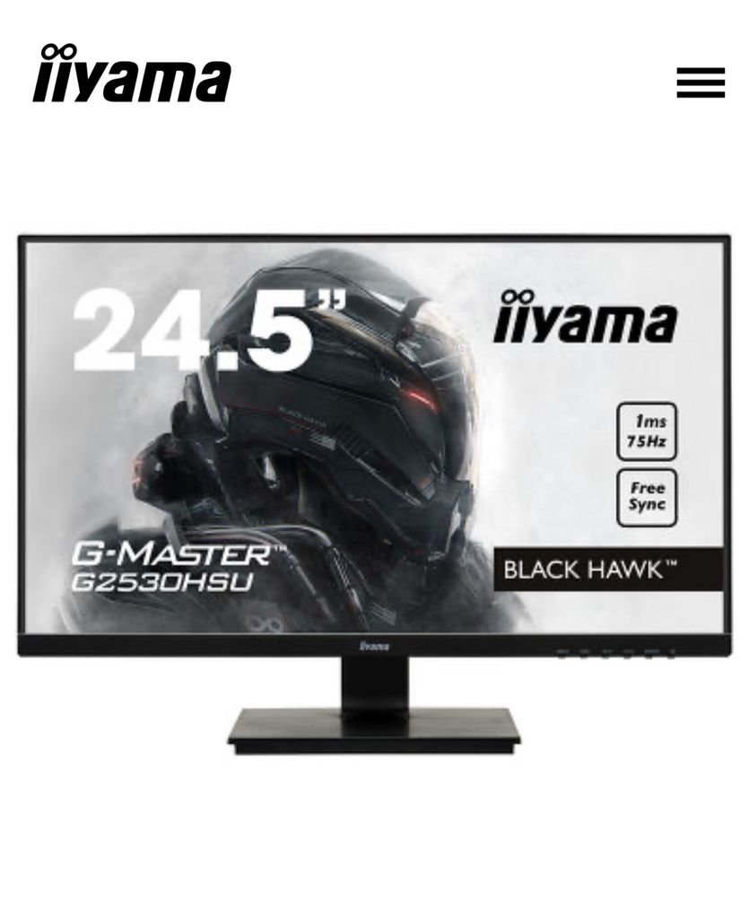 Monitor iiyama G-Master G2530HSU Black Hawk [1ms, FreeSync]