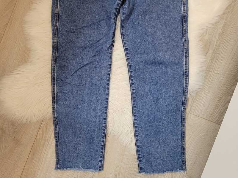 Niebieskie spodnie dżinsowe / dżinsy jeansy mom jeans, Pull&Bear, 38 M