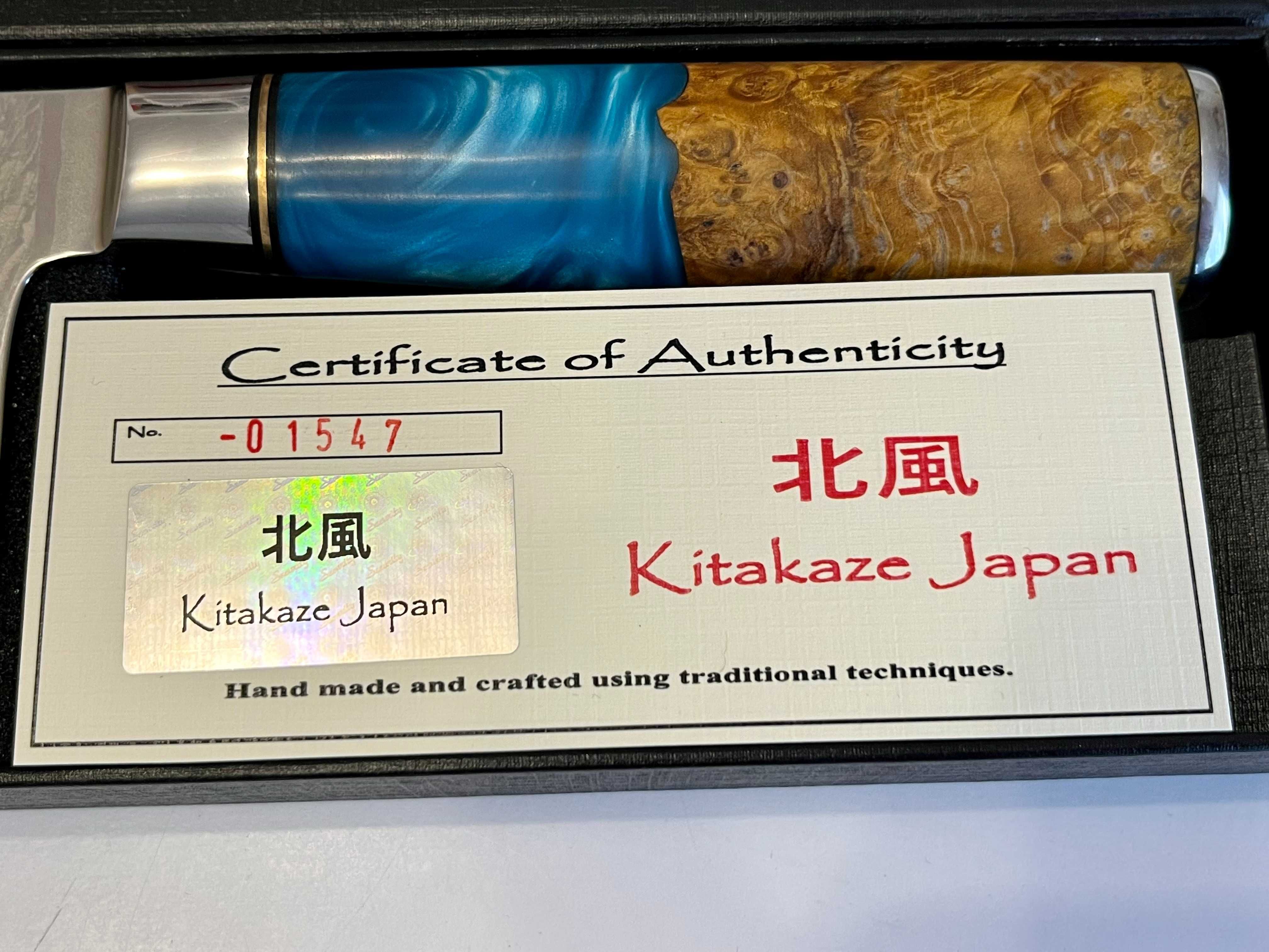 Prezent Japoński Styl Nakiri Nóż Tasak DO Kuchni KITAKAZE JAPAN Ostry!