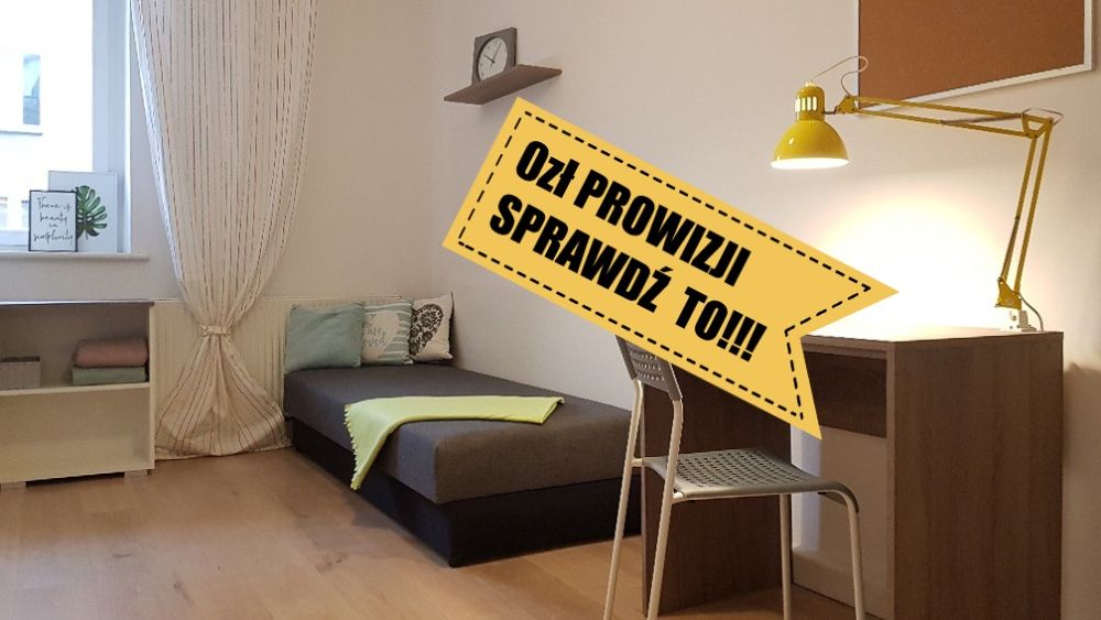 Pokój 1 os. CENTRUM Sobieskiego 8