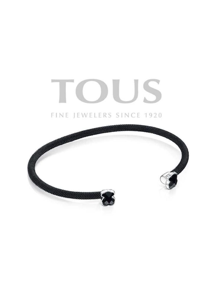 TOUS bransoletka Mesh Color onyks srebro 925 oryginał