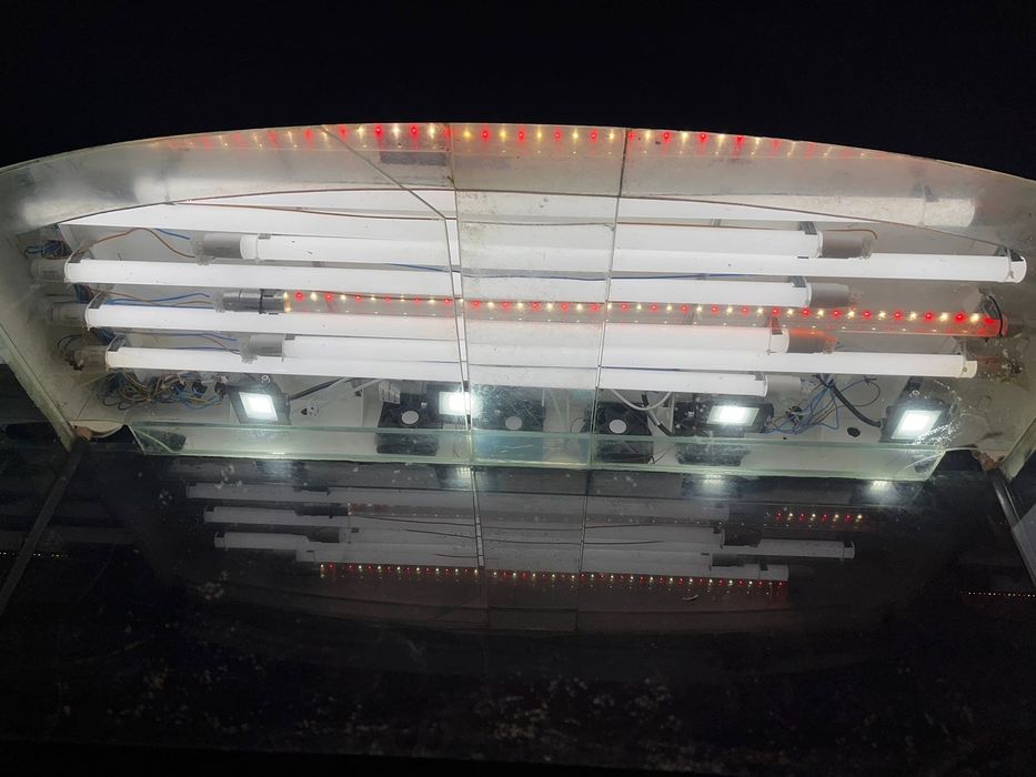 Панорамный акваріум 300 л.