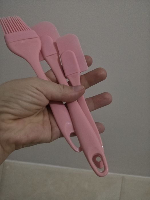 Набір кухонних інструментів силіконова лопатка, пензлик