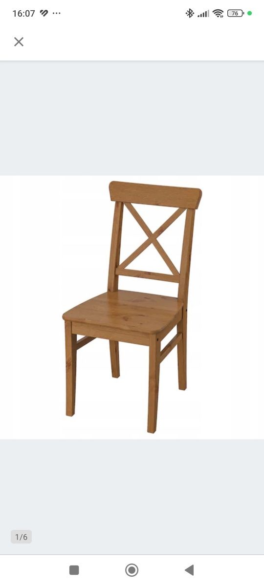 Zestaw mebli, stół, krzesła i stolik kawowy