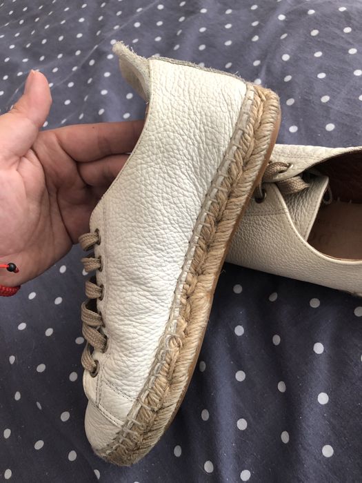 Еспадрилʼї, кросівки, кеди шкіряні, на плетеній підошві