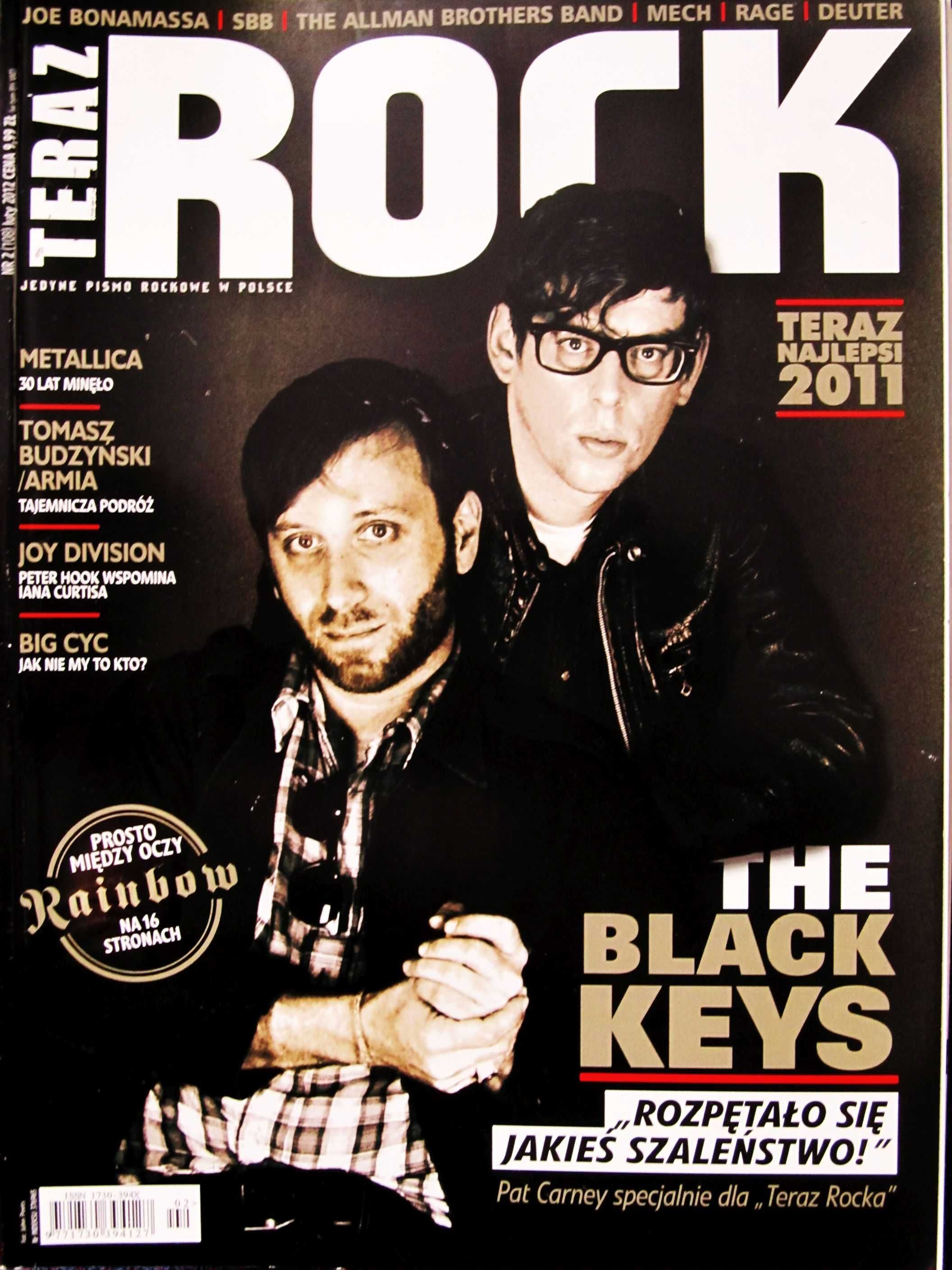 Teraz Rock 2/2012 The Black Keys,Rainbow,Metallica,Joy Division,SBB