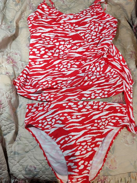 Шикарний стильний купальник танкіні майка та плавки в басейн пляж вели