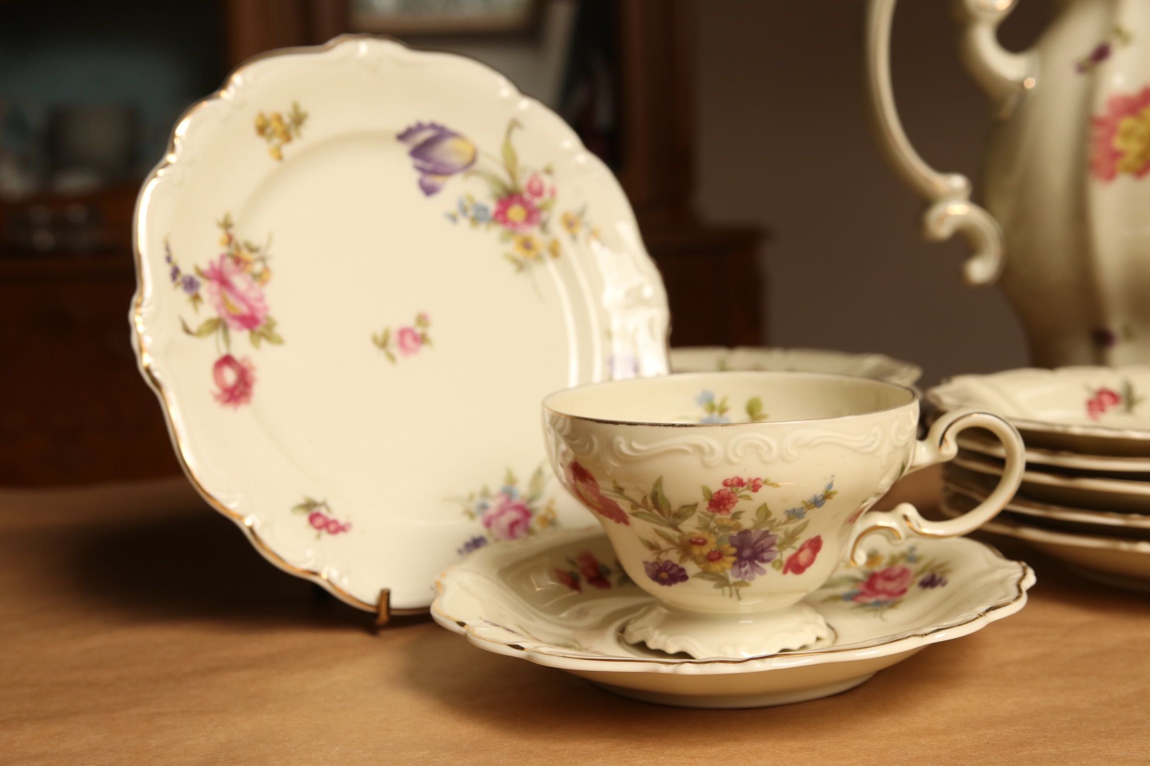 Serwis Rosenthal Pompadour porcelana dla 6 osób