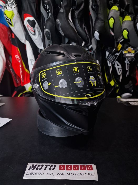 Kask motocyklowy BMW M PRO RACE TRIPPLE BLACK (AGV Corsa R) 'M !Sklep!