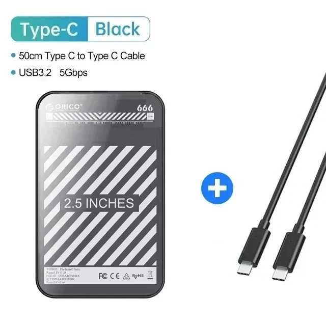 ‼️ NEW ‼️ Зовнішня кишеня карман для HDD SDD 2.5" ORICO 25PW1 Black