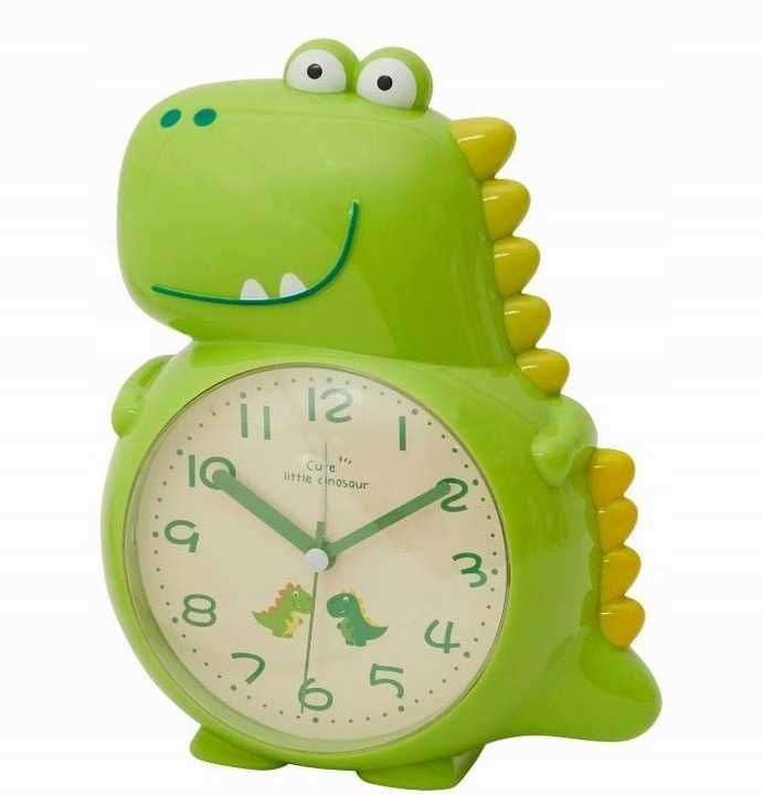 Zegar dla dzieci z alarmem dinozaur
