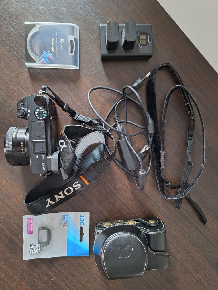 Camera Sony alpha 6300 com lente kit 16-50mm