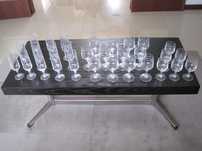 Conjunto de copos de cristal