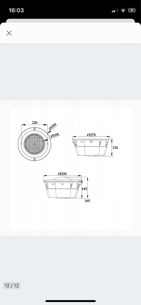 Oprawa led basenowe PAR56 IP68