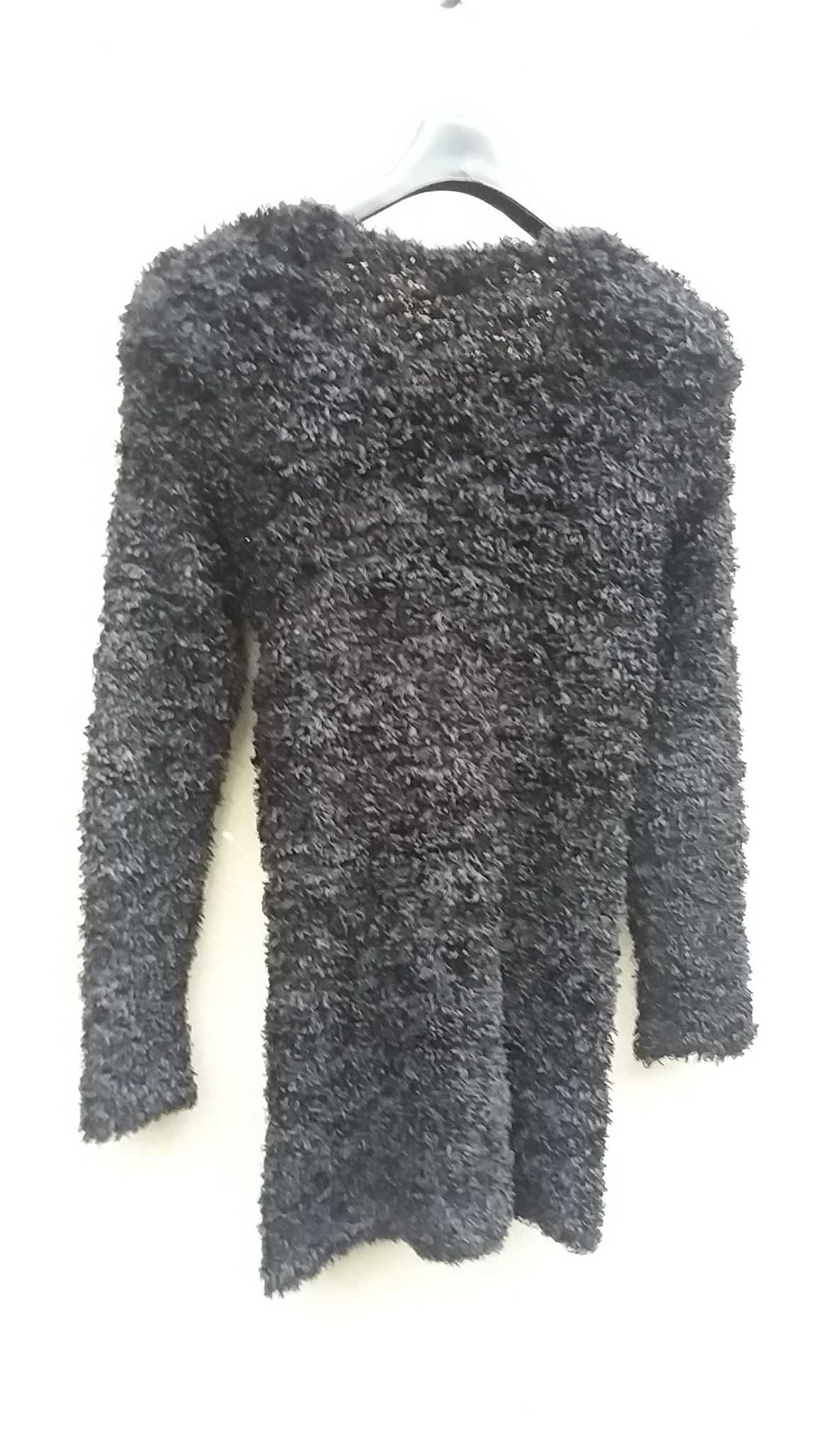 Sweter długi kudlaty