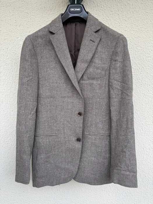 Blazer castanho com cotoveleiras Decenio