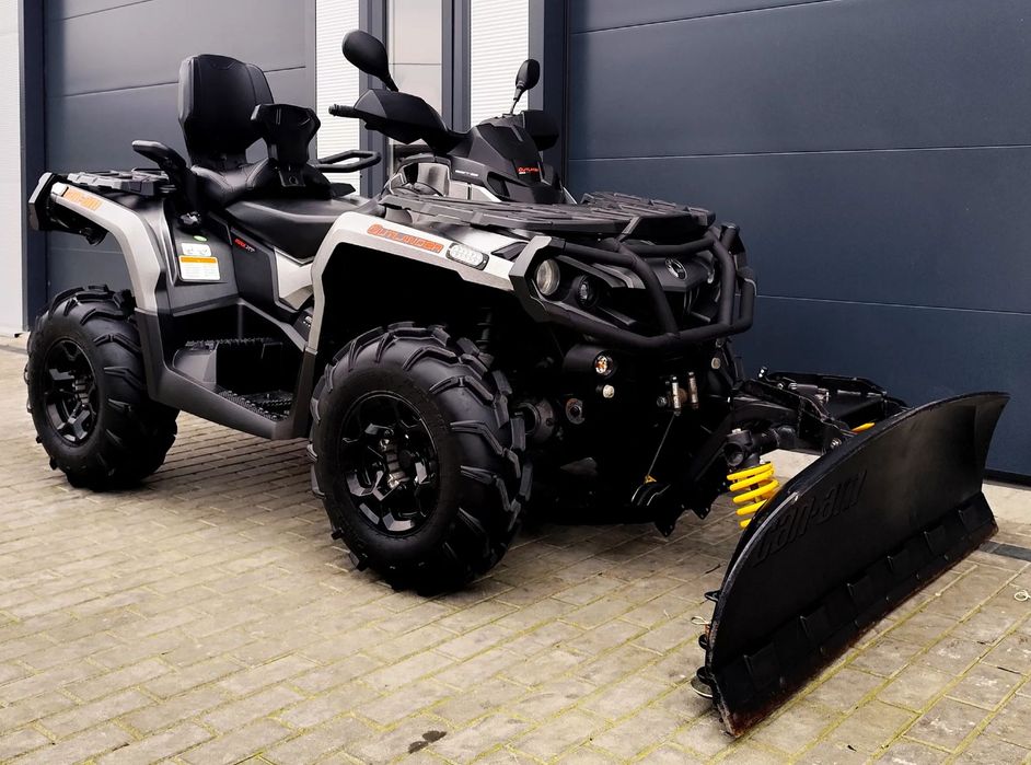 Can-Am Outlander 650 MAX XT, LED, pług AlpineFlex, 1382km, 2016r, rejestr., DOPOSAŻONY!