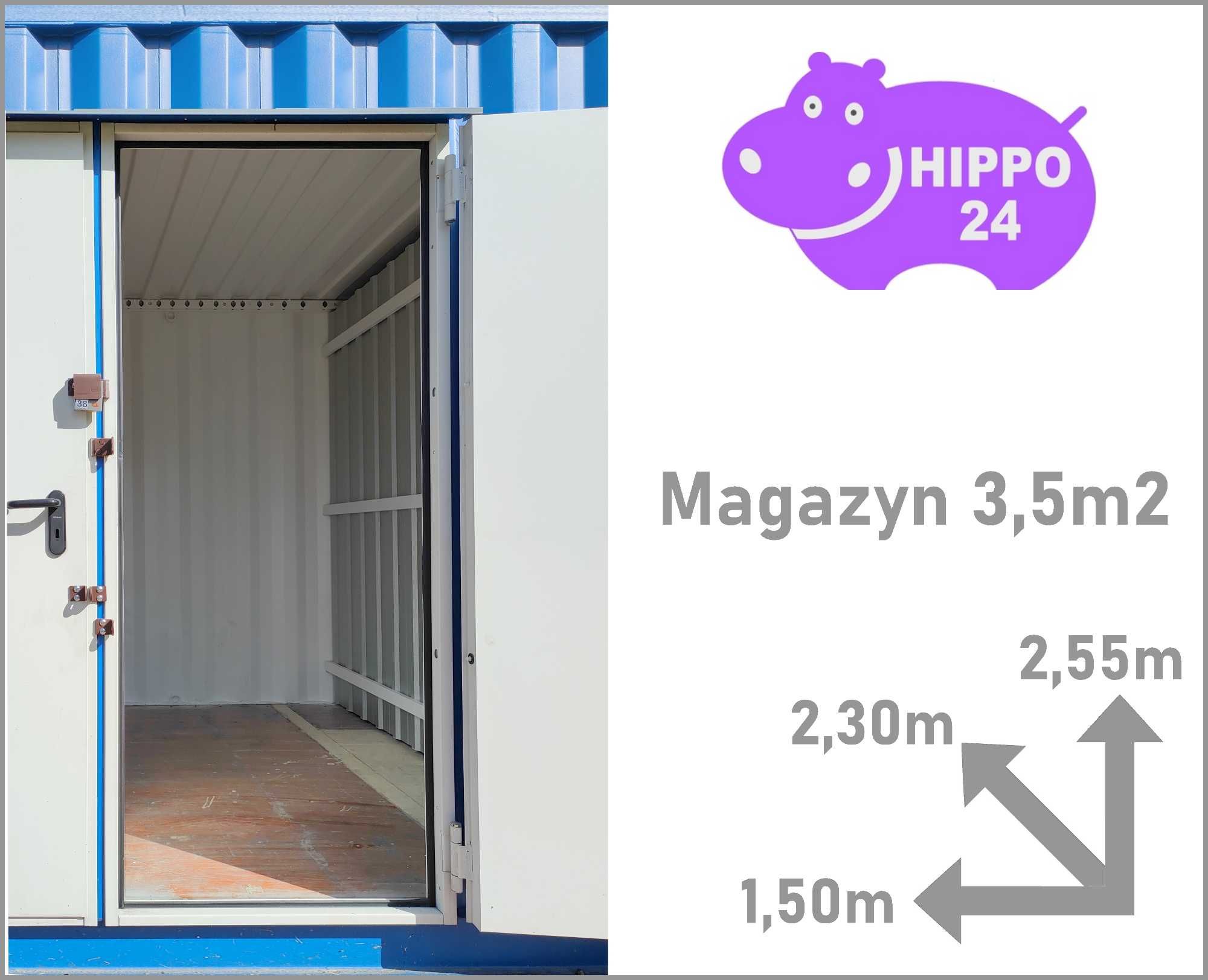 3,5m2 / h2,7m  Self Storage HIPPO24 Magazyny Samoobsługowe Wwa Ursynów