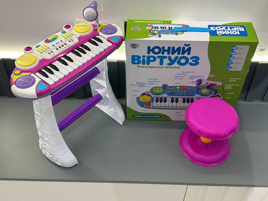 Піаніно синтезатор дитяче Limo Toy Юний віртуоз 2 кольори (7235 B)