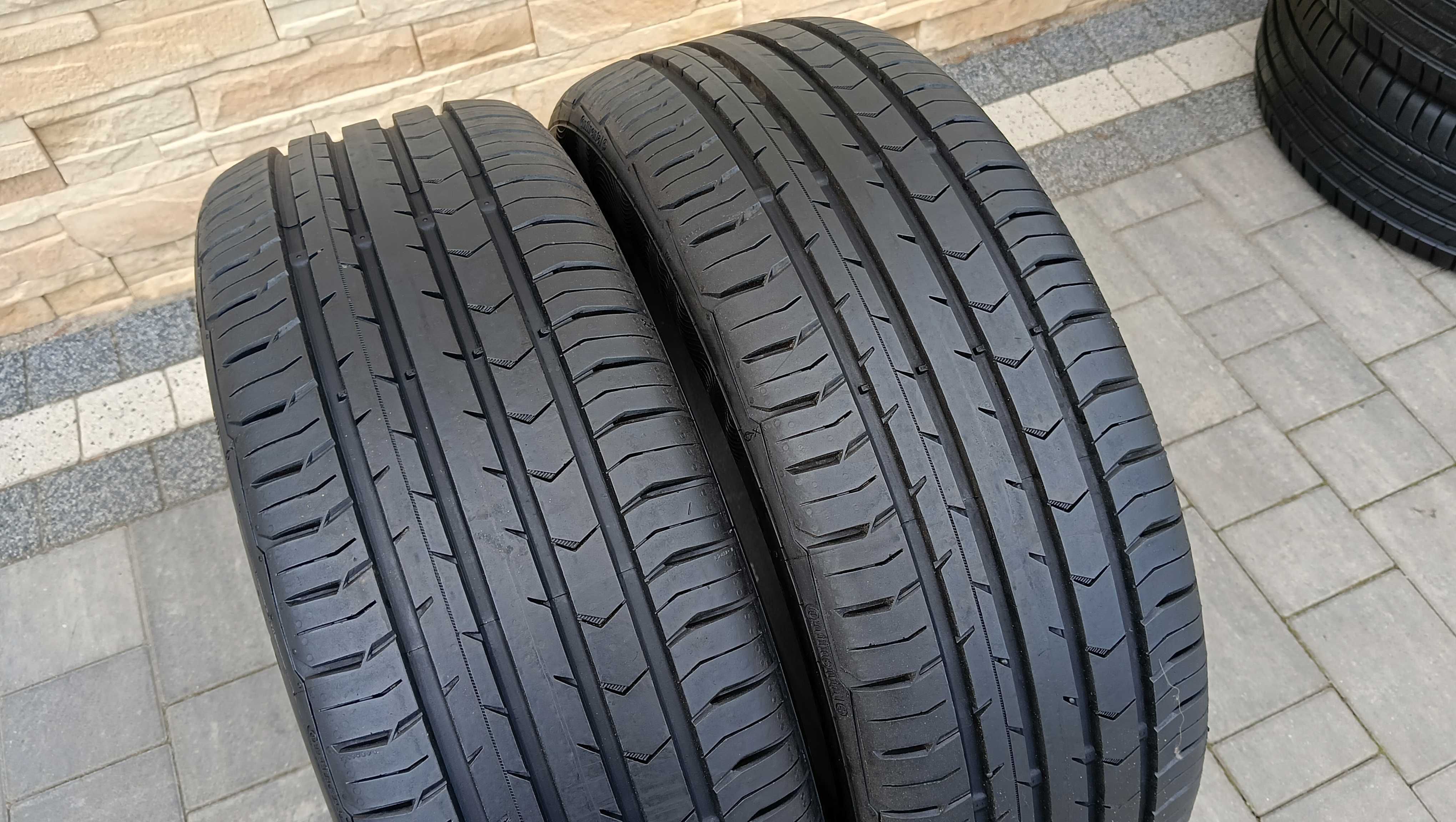 205/55r16  CONTINENTAL     ,2 opony lato  jak nowe   ,DEMO     8mm