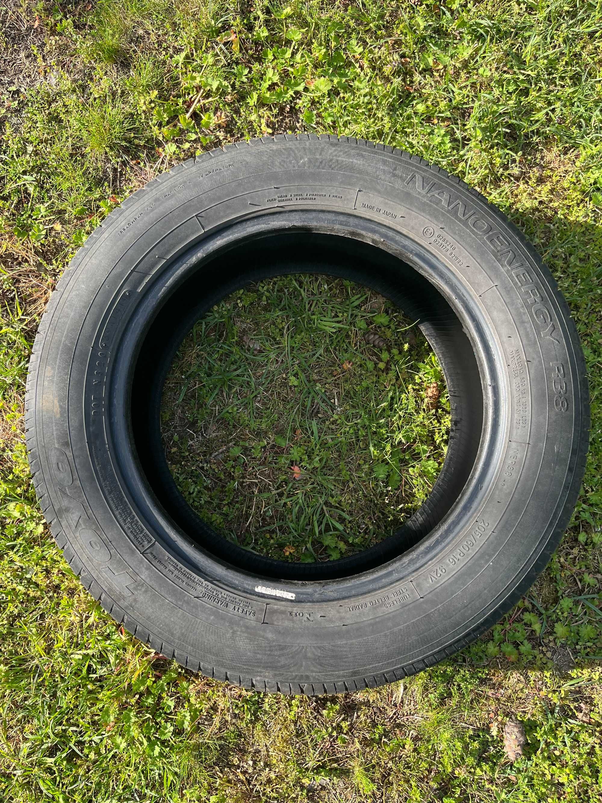 4 opony Toyo Nanoenergy R38 205/60R16 6,5 mm