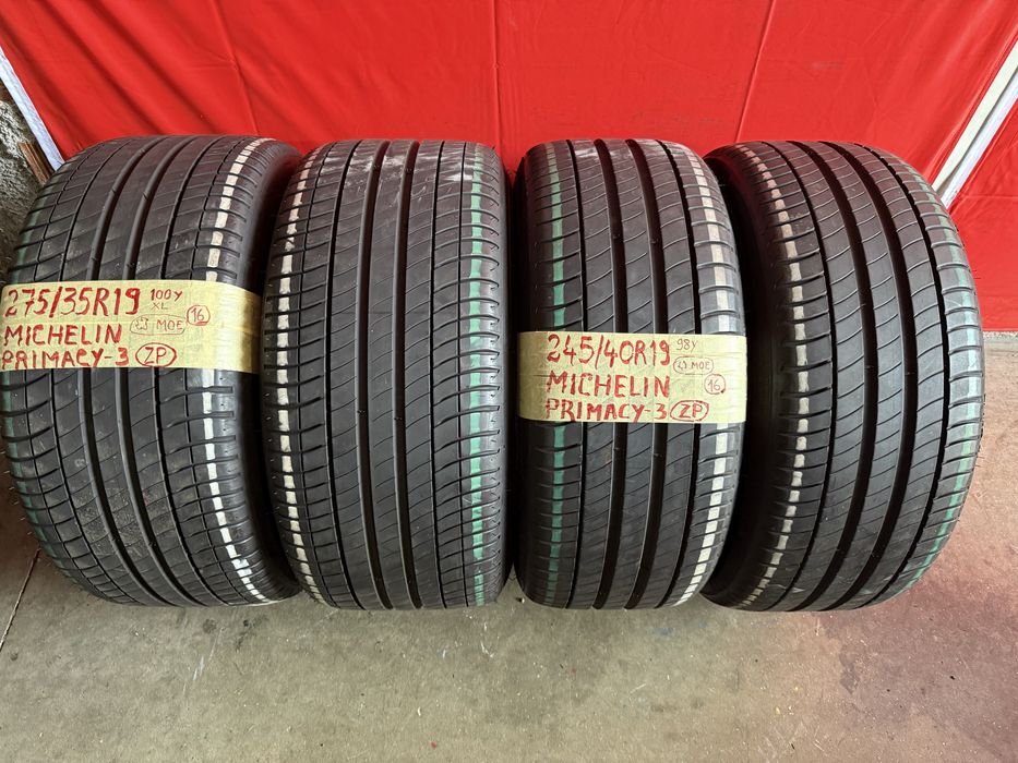 Pneus RFT 245/40/19 + 275/35/19 Michelin Todos Iguais Como Novos