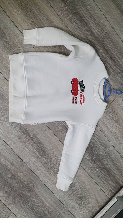 Дитячий світшот на флісі з різдвяним принтом, дитяча кофта