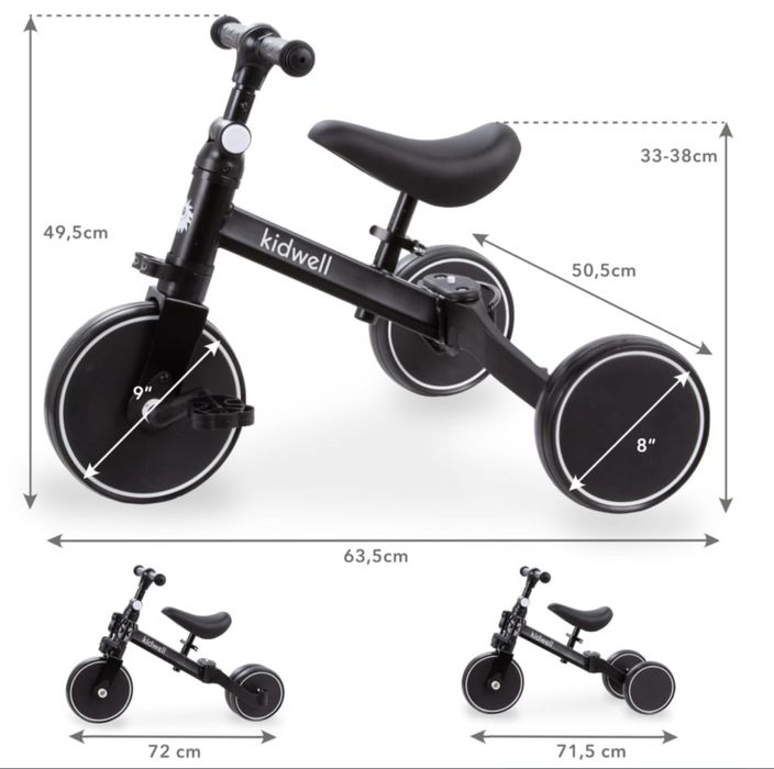 Біговел велосипед 3в1