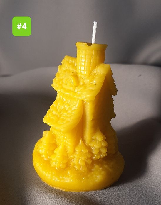 Свічка декоративна з бджолиного воску #4
