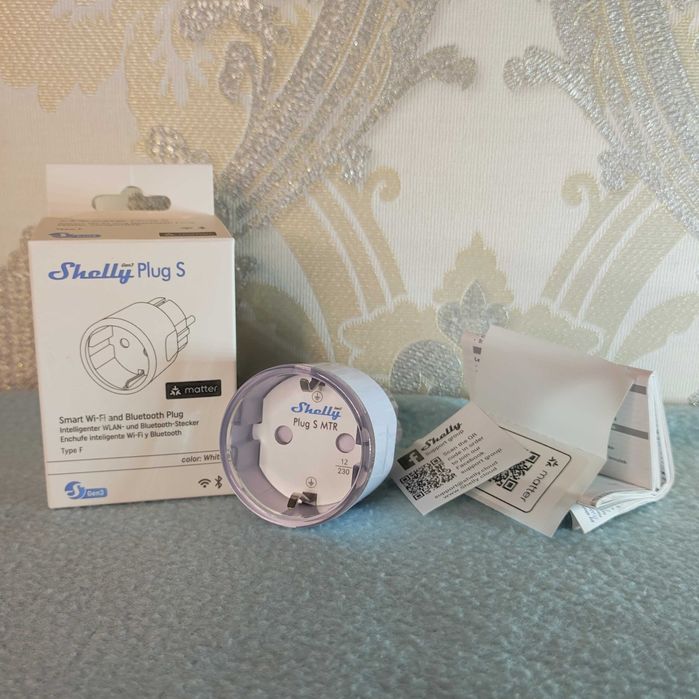 Розумна розетка Shelly Plug S Gen3 12 А