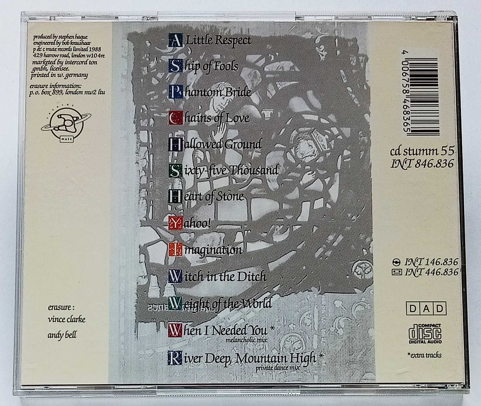 Erasure – The Innocents CD 1988, pierwsze wydanie niemieckie !