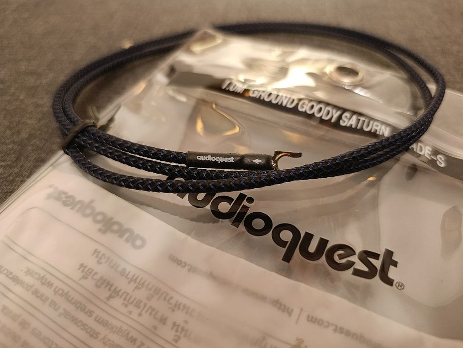 Audioquest Ground Goody SATURN SPADE-S 1 m GRAMOFON uziemienie